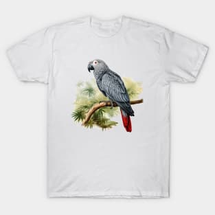 African Grey Parrot T-Shirt